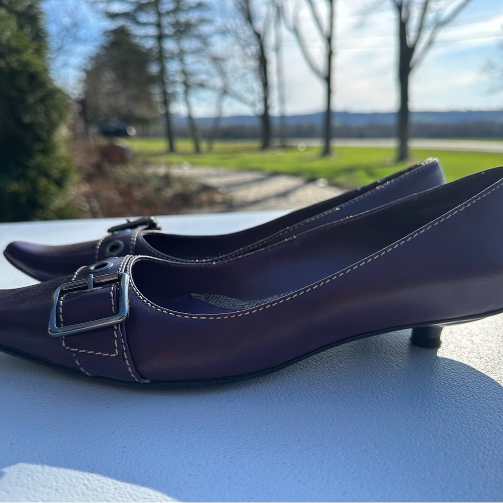 MIA Dark Purple Flats with Buckle